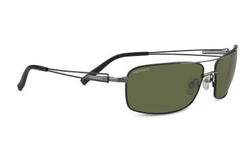 Image of Serengeti Dante Sunglasses, Shiny Gun/ Black Tannery Frame, 555nm Polarized Lens