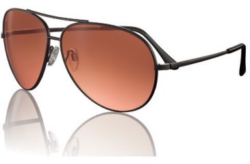 Image of Serengeti Aviator Sunglasses, Large - Black Frame, Drivers Gradient Lens 5222