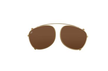 Image of Serengeti Enzo Clip Sunglasses, Shiny Light Gold Frame, Polar PhD Drivers Lens, 8085