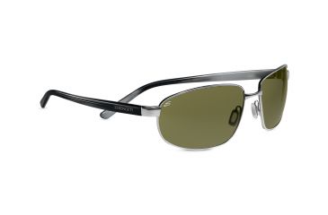 Image of Serengeti Trapani Sunglasses - Shiny Silver Smoke Stripe Frame, 555nm Polarized Lenses 7602