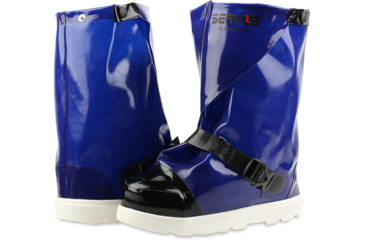 Image of Servus 12in Polyurethane Steel Toe Processing Overboots - Mens, Blue, 2XL, IT12ST17-BLU-2XL