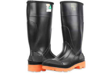Image of Servus PRM 15 in Steel Toe Boots - Mens, Black/Orange, 12, 75145C-BLK-120