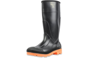Image of Servus PRM 15 in Steel Toe Boots - Mens, Black/Orange, 12, 75145C-BLK-120