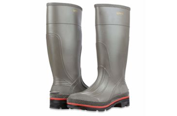 Image of Servus PRO PVC Footwear Boots - Mens, Gray/Red, 5, 75102-GYM-050