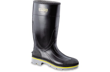 Image of Servus SFTM Overboot Slip-On 4 in - Mens, Black / Yellow, 7, 75109-BLM-070