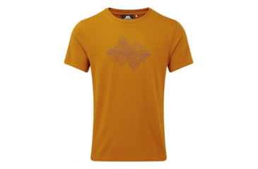 Image of Shed, Mountain Equipment Wireframe Tee - Mens, Pumpkin Spice, Large, ME-004025-1324-L-DEMO