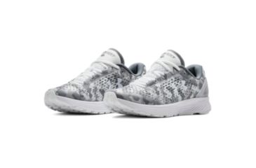 Image of SHED, Under Armour Charged Bandit 4 Gr Road Running Shoe - Womens, White/Overcast Gray, 7 US, 3021644-102-8
