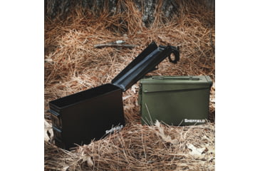 Image of Sheffield 30 Cal Metal Field Box, Black, 12641