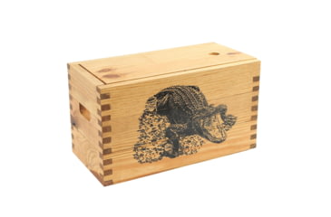Image of Sheffield Standard Pine Craft Box, Alligator Design, Brown, 12650-5