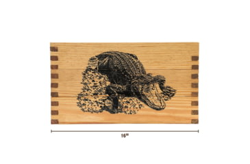 Image of Sheffield Standard Pine Craft Box, Alligator Design, Brown, 12650-5