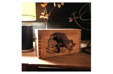 Image of Sheffield Standard Pine Craft Box, Alligator Design, Brown, 12650-5