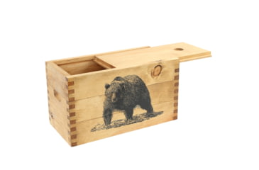 Image of Sheffield Standard Pine Craft Box, Bear Design, Brown, 12650-4