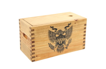 Image of Sheffield Standard Pine Craft Box, Crest Design, Brown, 12650-6