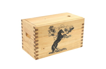 Image of Sheffield Standard Pine Craft Box, Mustang Design, Brown, 12650-3