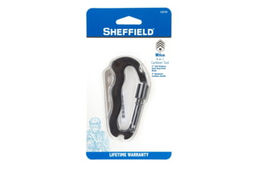 Image of Sheffield Wilco 4-In-1 Carabiner Multi-Tool, Black, 12173