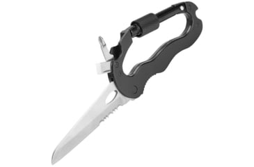 Image of Sheffield Wilco 4-In-1 Carabiner Multi-Tool, Black, 12173