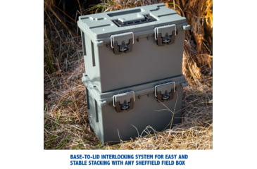 Image of Sheffield XL Field Box, Olive Drab Green, 12710