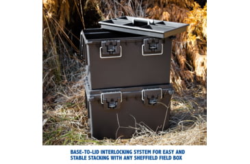 Image of Sheffield XL Field Box w/ Tray, Black, 12701