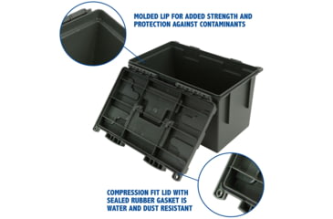 Image of Sheffield XL Field Box w/ Tray, Olive Drab Green, 12712