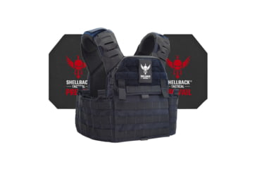 Image of Shellback Tactical Banshee Elite 2.0 Active Shooter Kit with Level IV Model 4S17 Armor Plates, Navy Blue, One Size, SBT-BANELT-4S17-NB