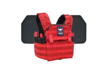 Image of Shellback Tactical Banshee Elite 2.0 Body Armor Kit with Level III+ Model P5mmSAO Armor Plates, Range Red, One Size, SBT-BANELT-P5MM-RD