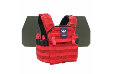Image of Shellback Tactical Banshee Elite 2.0 Level IV Body Armor Kit with Model L410 Plates, Range Red, One Size, SBT-BANELT-L410-RD