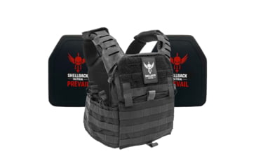 Image of Shellback Tactical Banshee Elite 2.0 Lightweight Level IV Ceramic Plates Armor Kit, Black, One Size, SBT-BANELT-4SICMH-BK