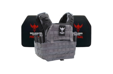 Image of Shellback Tactical Banshee Elite 2.0 Lightweight Level IV Ceramic Plates Armor Kit, Wolf Grey, One Size, SBT-BANELT-4SICMH-WG