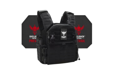 Image of Shellback Tactical Banshee Elite 3.0 Active Shooter Kit with Level IV Model 4S17 Armor Plates, Black, S/M, SBT-BANELT3-4S17-BK-SM