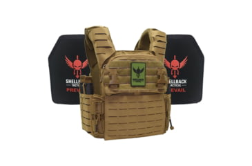 Image of Shellback Tactical Banshee Elite 3.0 Lightweight Level III Armor System, SAPI Cut, Single Curved, 10x12in, Coyote, 2XL/3XL, SBT-BANELT3-LON-III-P-CT-2X3X