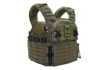 Image of Shellback Tactical Banshee Elite 3.0 Lightweight Level III Armor System, SAPI Cut, Single Curved, 10x12in, Ranger Green, 2XL/3XL, SBT-BANELT3-LON-III-P-BK-2X3X