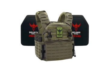 Image of Shellback Tactical Banshee Elite 3.0 Lightweight Level IV Ceramic Plates Armor Kit, Ranger Green, Large/XLarge, SBT-BANELT3-4SICMH-RG-LXL