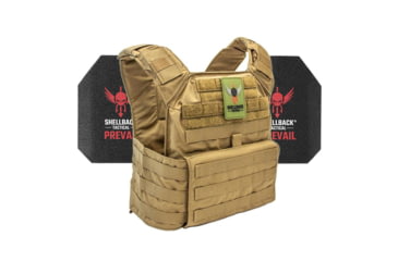 Image of Shellback Tactical Banshee Rifle Level III Steel Plates Armor Kit, Coyote, One Size, SBT-BANRIF-AR1000-CT