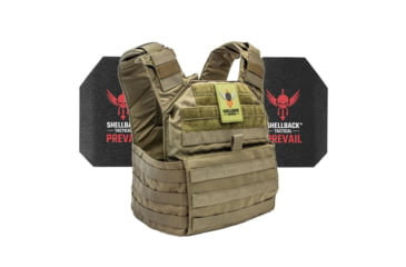 Image of Shellback Tactical Banshee Rifle Level III Steel Plates Armor Kit, Ranger Green, One Size, SBT-BANRIF-AR1000-RG