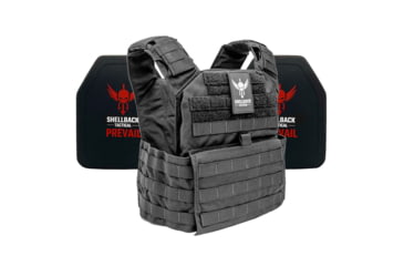 Image of Shellback Tactical Banshee Rifle Lightweight Level IV Ceramic Plates Armor Kit, Black, One Size, SBT-BANRIF-4SICMH-BK