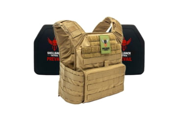 Image of Shellback Tactical Banshee Rifle Lightweight Level IV Ceramic Plates Armor Kit, Coyote, One Size, SBT-BANRIF-4SICMH-CT