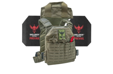 Image of Shellback Tactical Defender 2.0 Level III Steel Plates Armor Kit, Ranger Green, One Size, SBT-9040-AR1000-RG