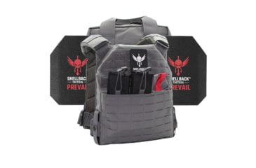Image of Shellback Tactical Defender 2.0 Level III Steel Plates Armor Kit, Wolf Grey, One Size, SBT-9040-AR1000-WG