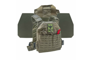 Image of Shellback Tactical Defender 2.0 Level IV Active Shooter Armor Kit with Model L410 Plates, Ranger Green, One Size, SBT-9040-L410-RG