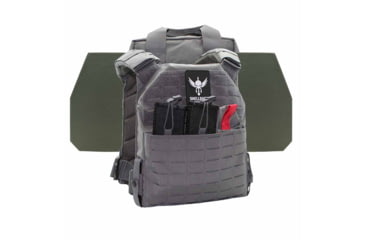 Image of Shellback Tactical Defender 2.0 Level IV Active Shooter Armor Kit with Model L410 Plates, Wolf Grey, One Size, SBT-9040-L410-WG