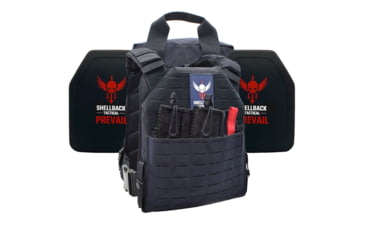 Image of Shellback Tactical Defender 2.0 Lightweight Level IV Ceramic Plates Armor Kit, Navy Blue, One Size, SBT-9040-4SICMH-NB