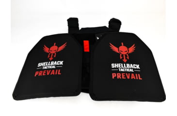 Image of Shellback Tactical Defender Active Shooter Armor Kit with Level IV Model 1155 Armor Plates, Black, One Size, NSN N, SBT-ACTSHOOT-AR-BK