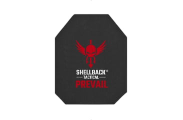 Image of Shellback Tactical Prevail Series 4S17 Level IV Single Curve 10 x 12 Hard Armor Plate, Black, 10 x 12, SBT-4S17-BK