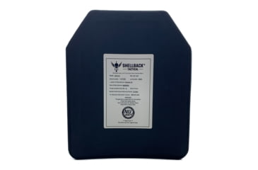 Image of Shellback Tactical Prevail Series LON-III-P Level III Single Curve 10 x 12 Hard Armor Plate, Black, 10 x 12, SBT-LON-III-P-BK
