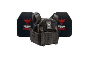 Image of Shellback Tactical Rampage 2.0 Lightweight Level IV Ceramic Plates Armor Kit, Black, One Size, SBT-9031-4SICMH-BK