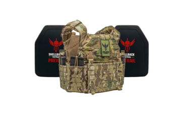 Image of Shellback Tactical Rampage 2.0 Lightweight Level IV Ceramic Plates Armor Kit, Multicam, One Size, SBT-9031-4SICMH-MC