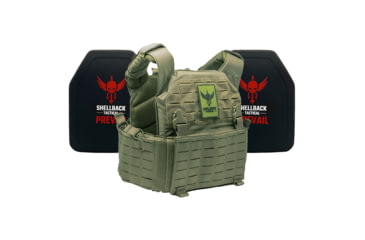 Image of Shellback Tactical Rampage 2.0 Lightweight Level IV Ceramic Plates Armor Kit, Ranger Green, One Size, SBT-9031-4SICMH-RG