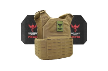 Image of Shellback Tactical Shield 2.0 Level III Steel Plates Armor Kit, Coyote, One Size, SBT-9011-AR1000-CT