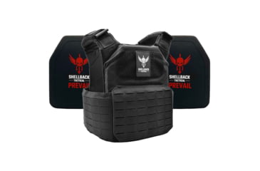 Image of Shellback Tactical Shield 2.0 Lightweight Level IV Ceramic Plates Armor Kit, Black, One Size, SBT-9011-4SICMH-BK