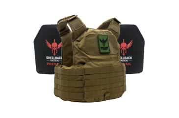 Image of Shellback Tactical Shield Active Shooter Kit with Two Level IV 1155 Plates, Coyote, One Size, SBT-9010-1155-CT